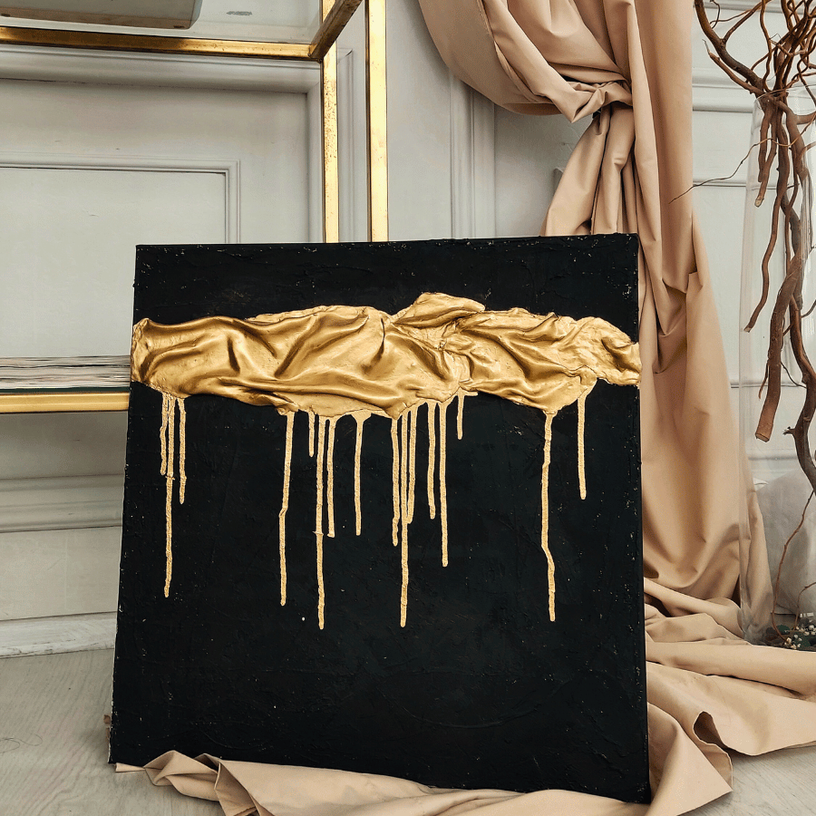 Deep in Gold Handmade Art