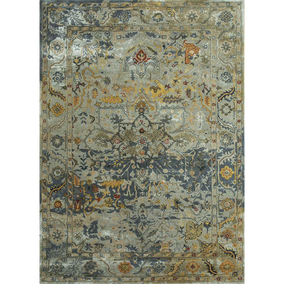 Mythos Smoke Blue Hand Tufted Rug