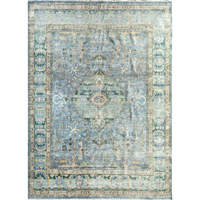 Someplace In Time Seaside/Smoke Blue Hand Knotted Rug