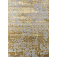 Project Error by Kavi Silver Gray/Venetian Gold Hand Knotted Rug