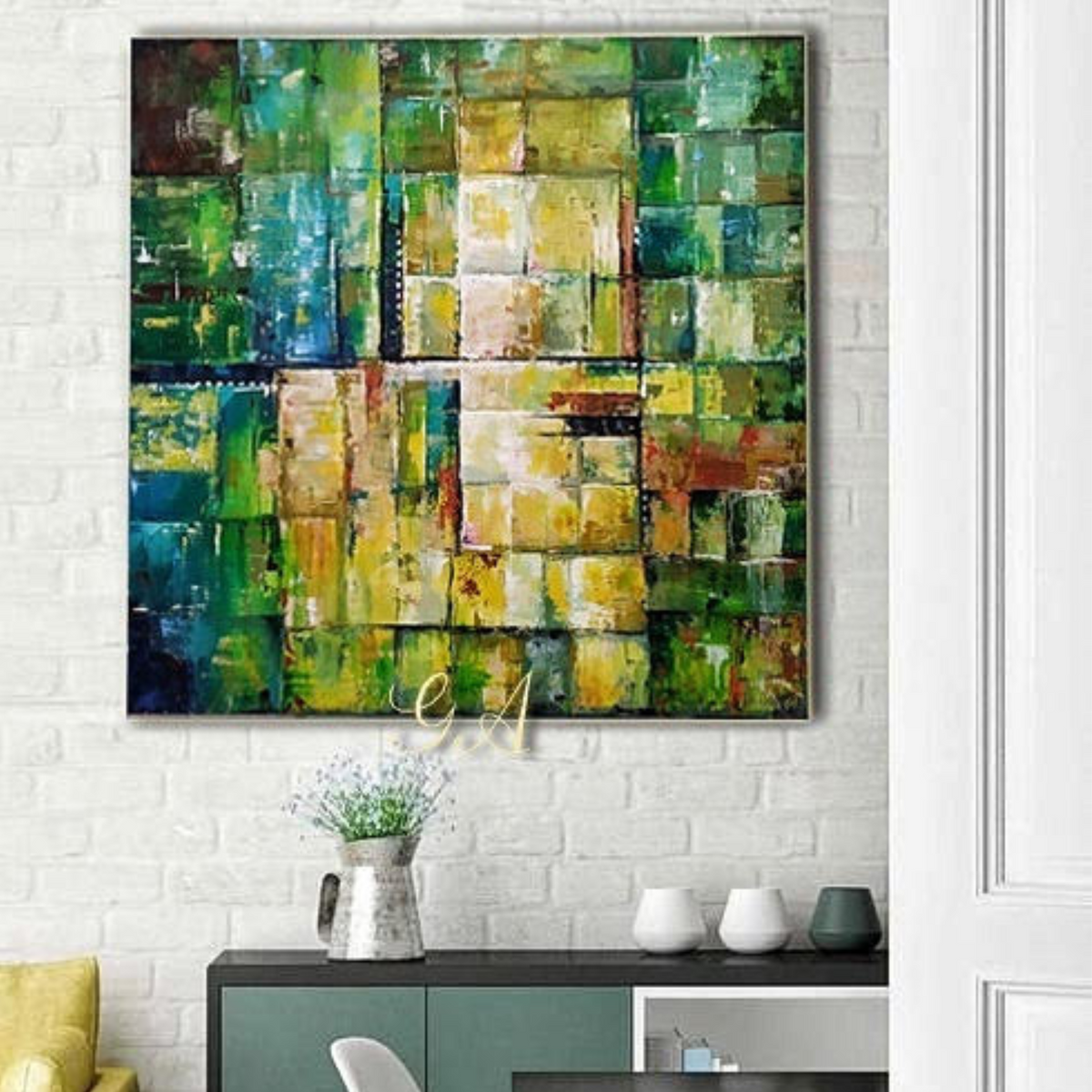 Tropical Vibes Abstract Handmade Art