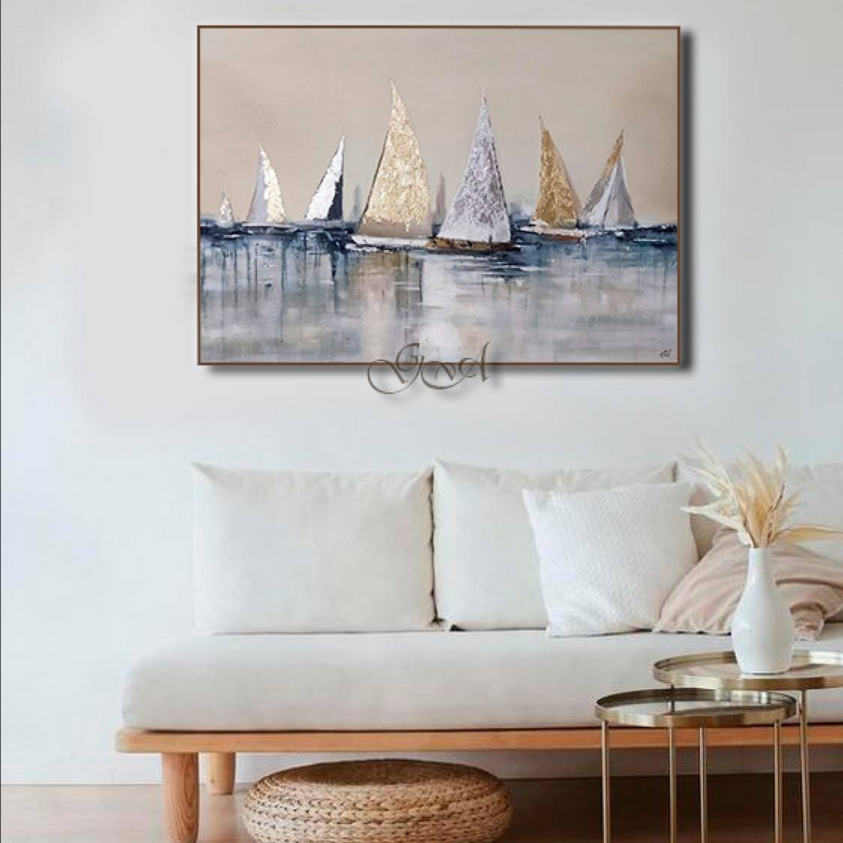 Sail in the Sea Handmade Art