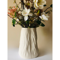 Magnificient Magnolias Faux Floral Arrangement with Terracotta Decor Vase