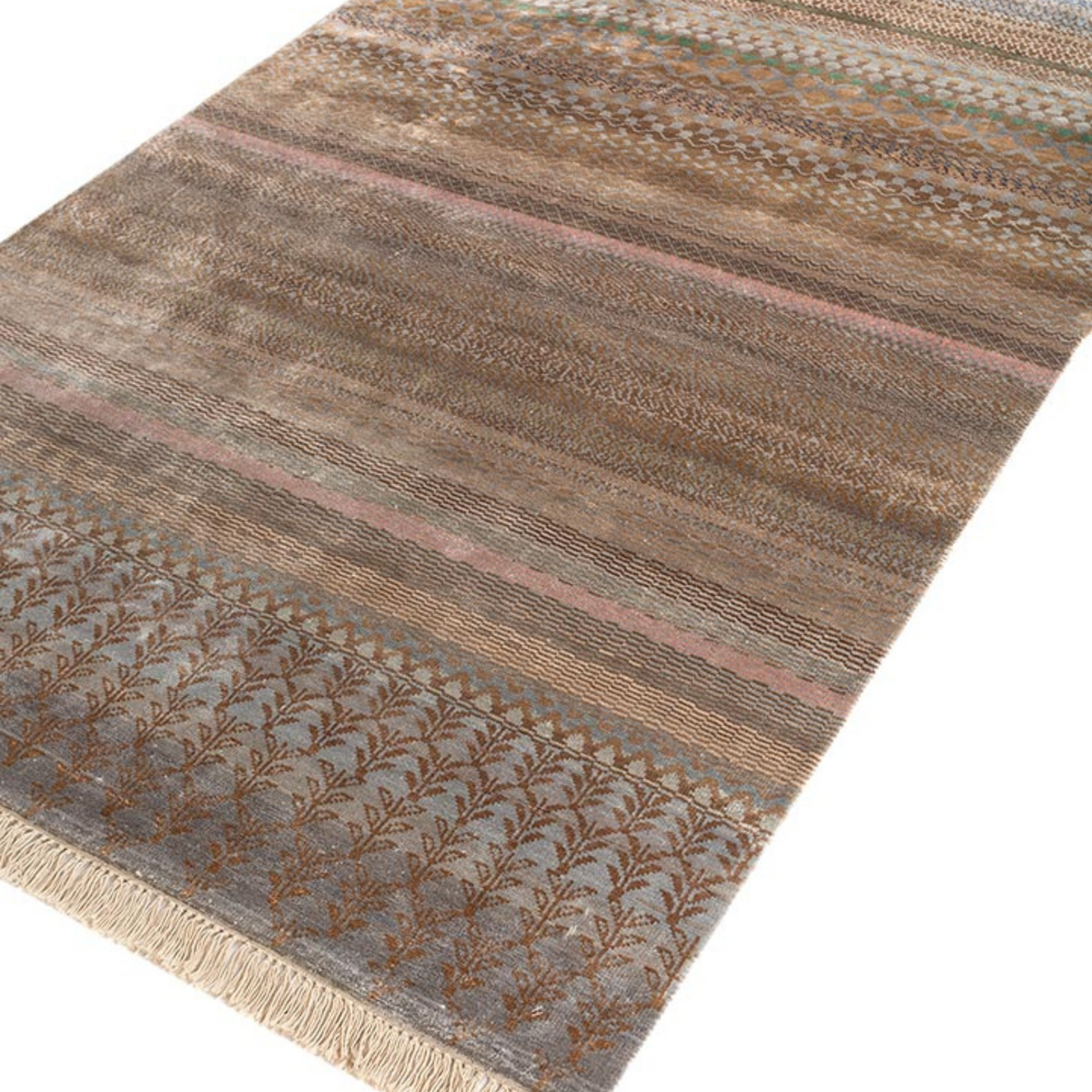 Manchaha Nickel/Honey Hand Knotted Rug