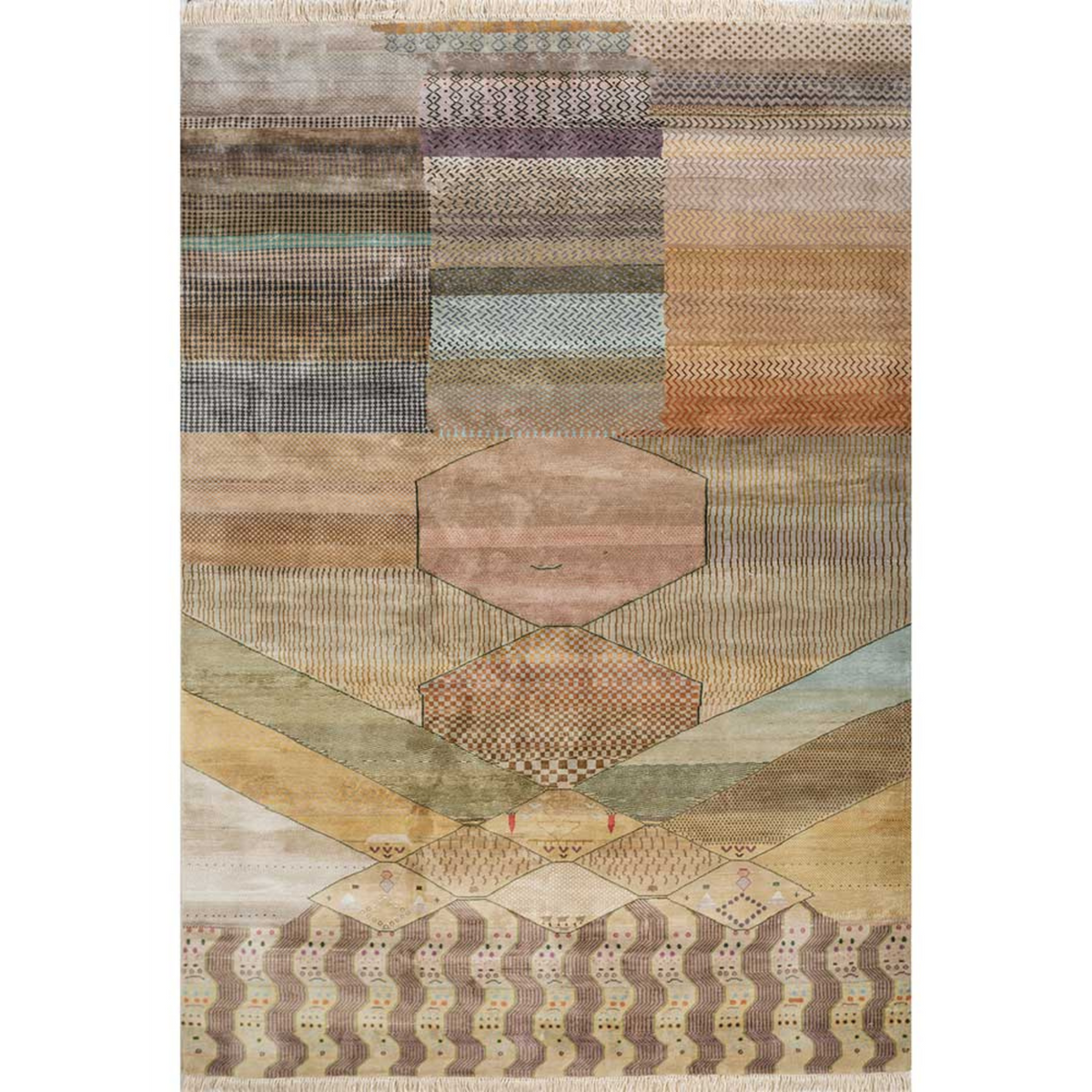 Manchaha "Hariyali" Hand Knotted Rug