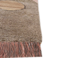 Manchaha Pink/Olive Moss Hand Knotted Rug