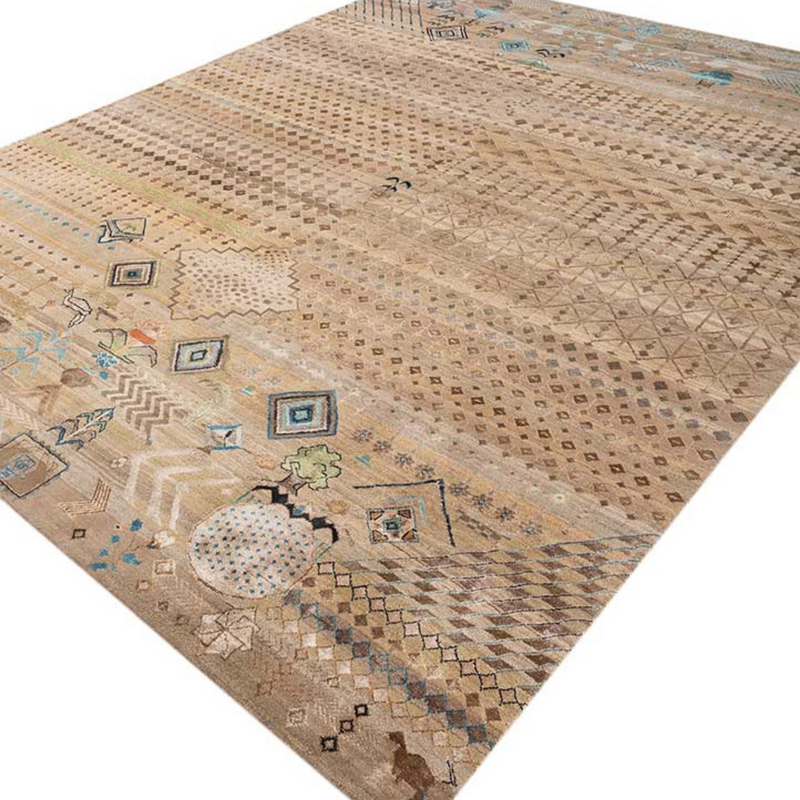 Manchaha Clay/Warm Spice Hand Knotted Rug