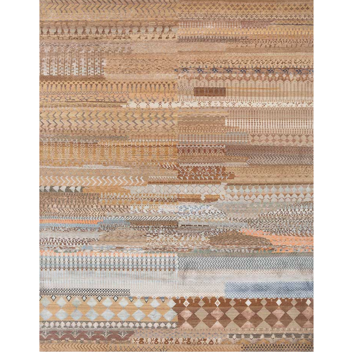 Manchaha Wood/Natural Brown Hand Knotted Rug