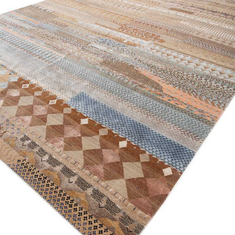 Manchaha Wood/Natural Brown Hand Knotted Rug