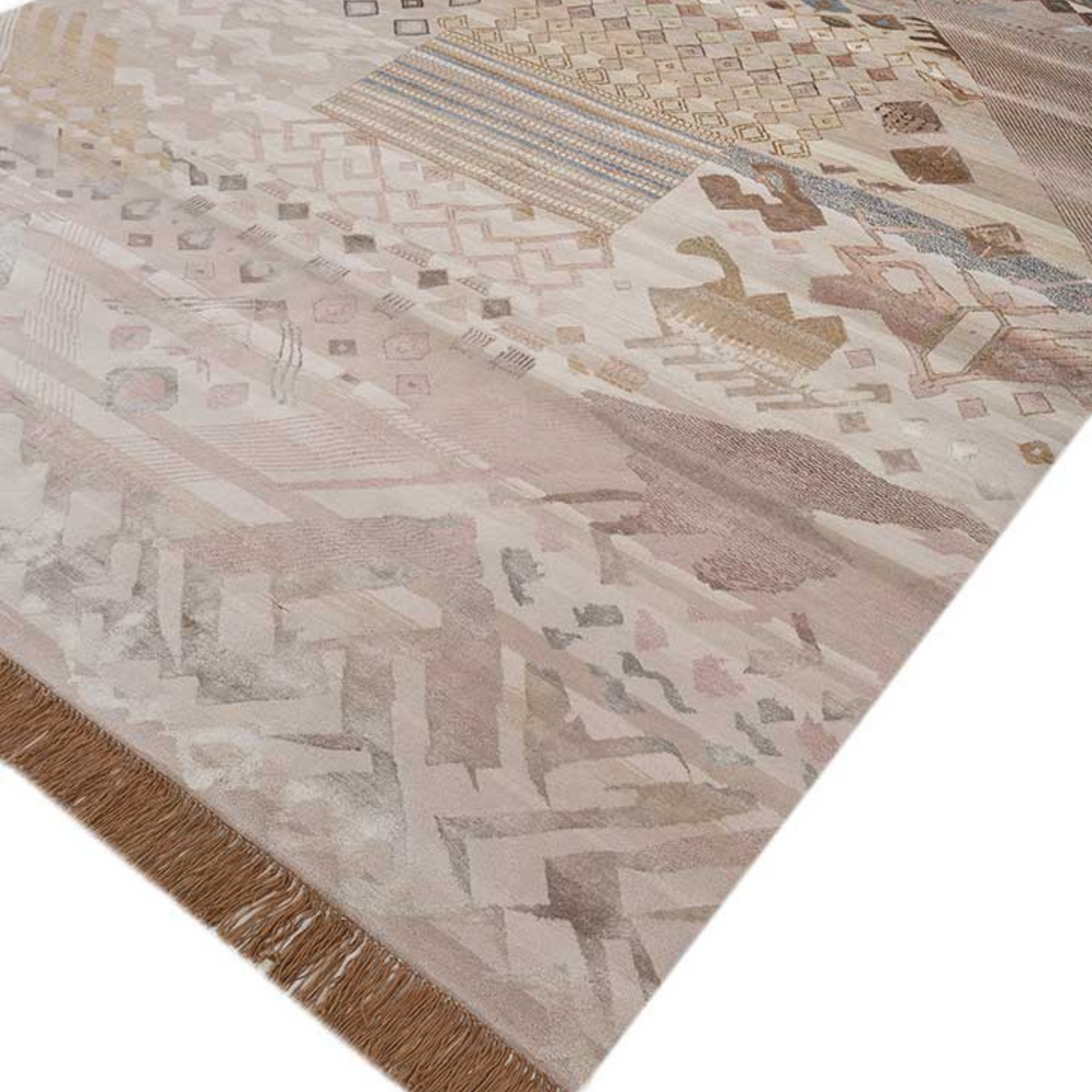 Manchaha Beige/Natural Brown Hand Knotted Rug