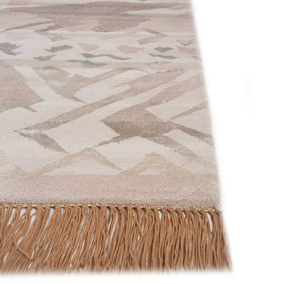 Manchaha Beige/Natural Brown Hand Knotted Rug