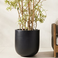 Humpty Planter Pot Black