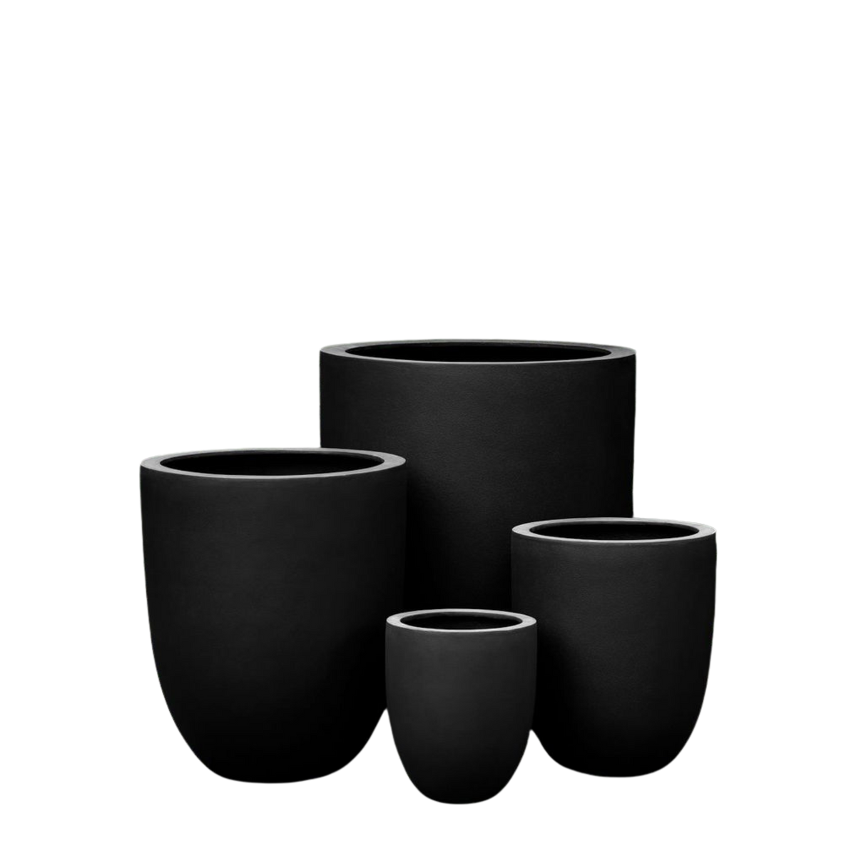 Humpty Planter Pot Black