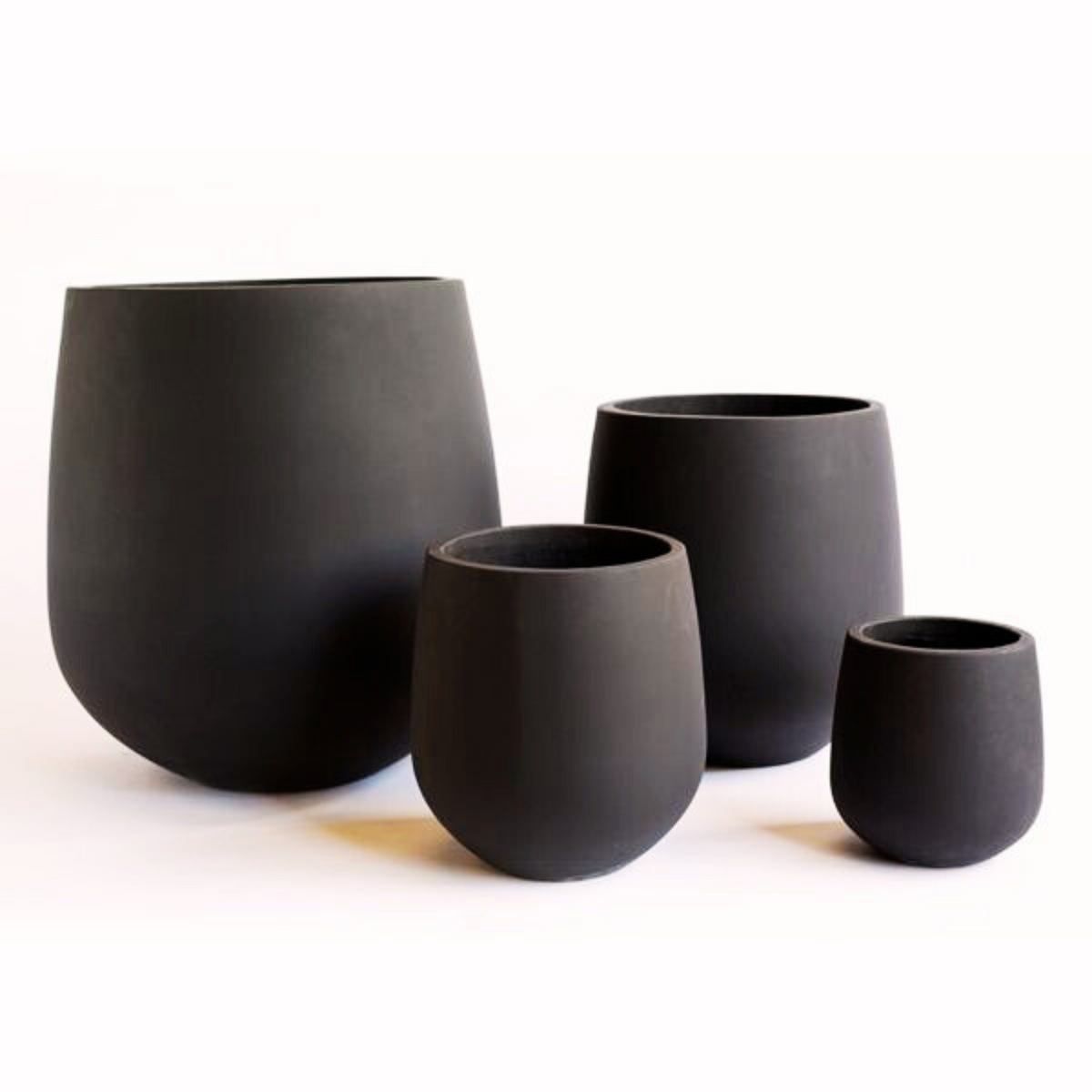 Swan Planter Pot Black