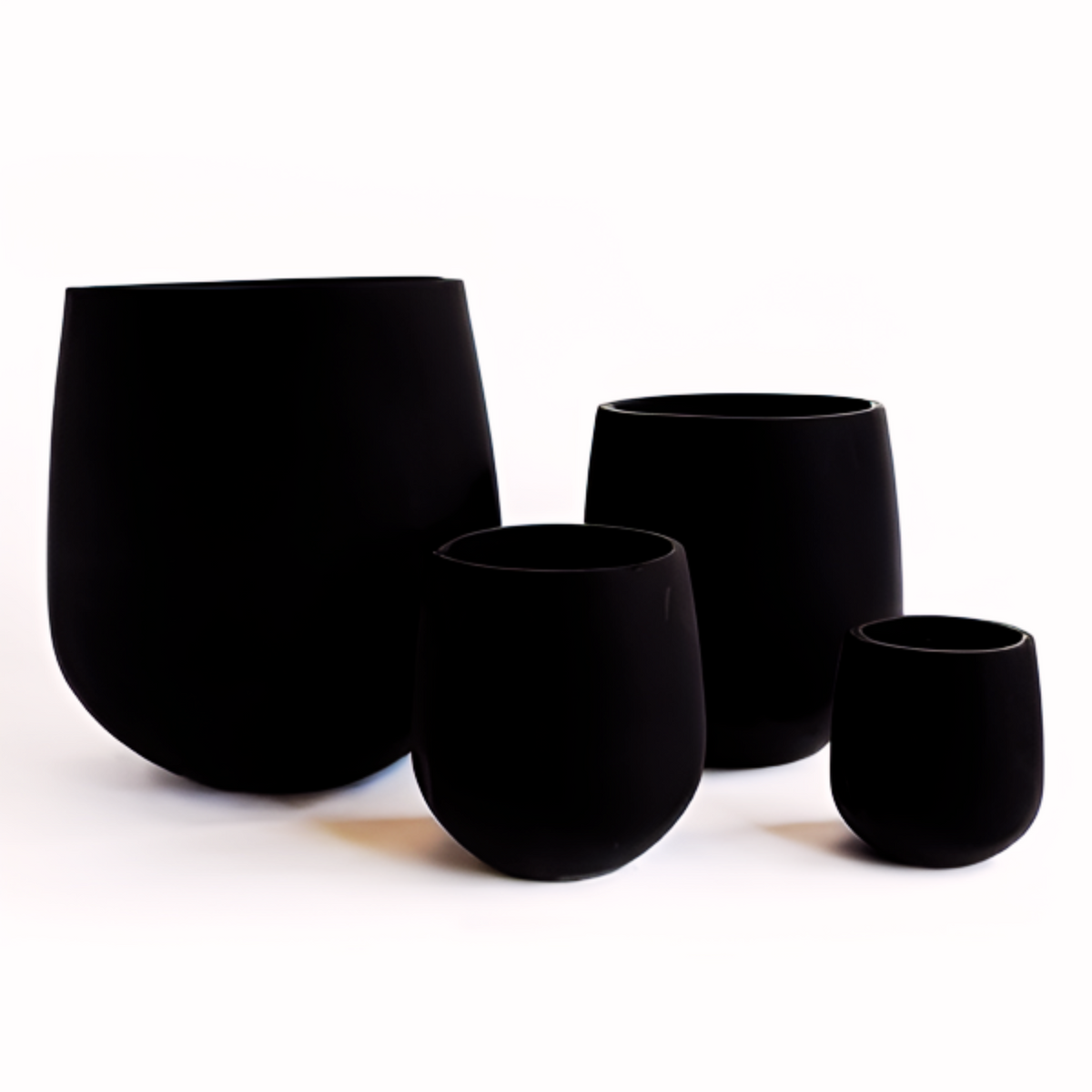 Swan Planter Pot Black