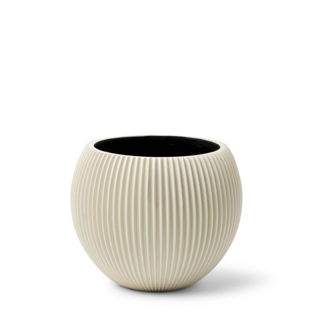 Luxe Planter Vase Ball Groove Ivory