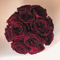 Lush Red Roses Faux Floral Arrangement