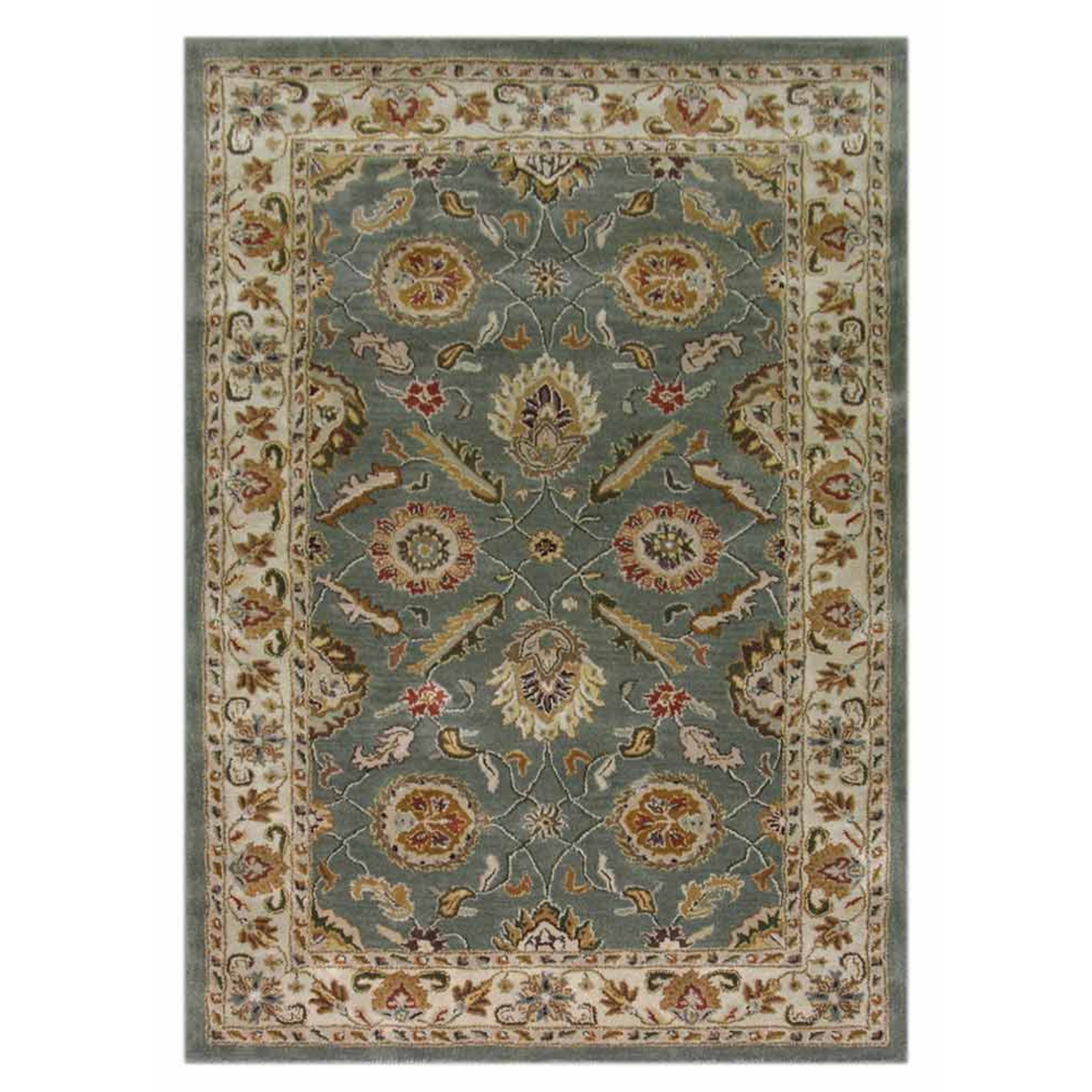 Kasbah Sea Green/Light Gold Hand Tufted Rug