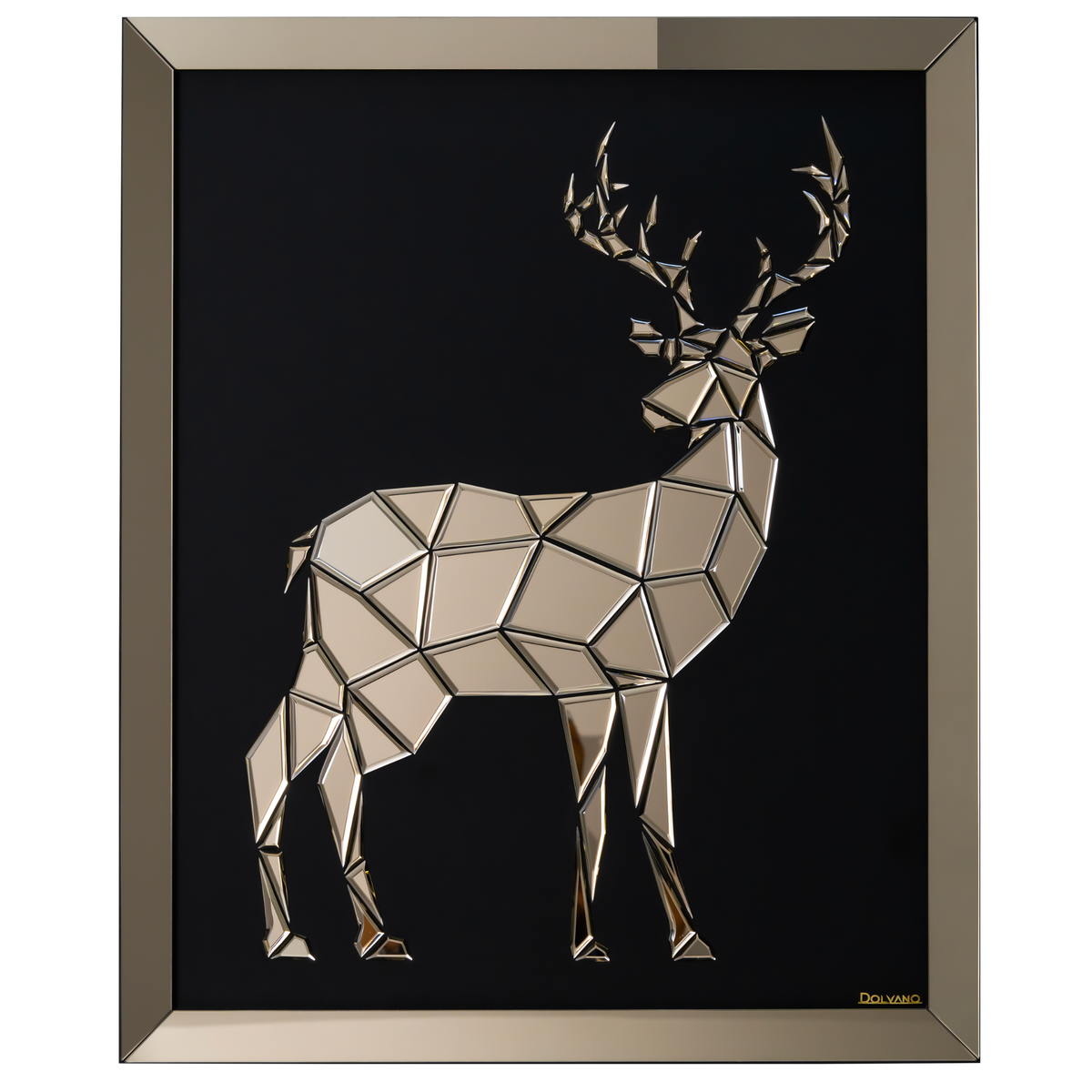 Handmade Mirrored Reindeer Wall Décor