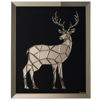 Handmade Mirrored Reindeer Wall Décor