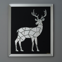 Handmade Mirrored Reindeer Wall Décor