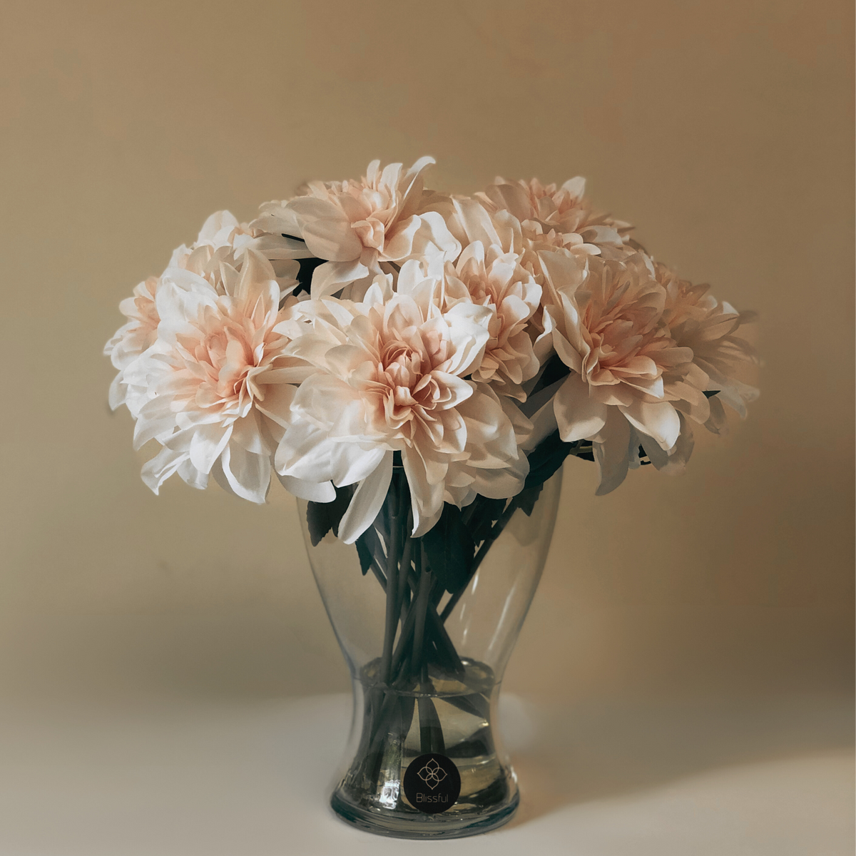 Blush Chrysanthemum Faux Floral Arrangement