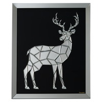 Handmade Mirrored Reindeer Wall Décor