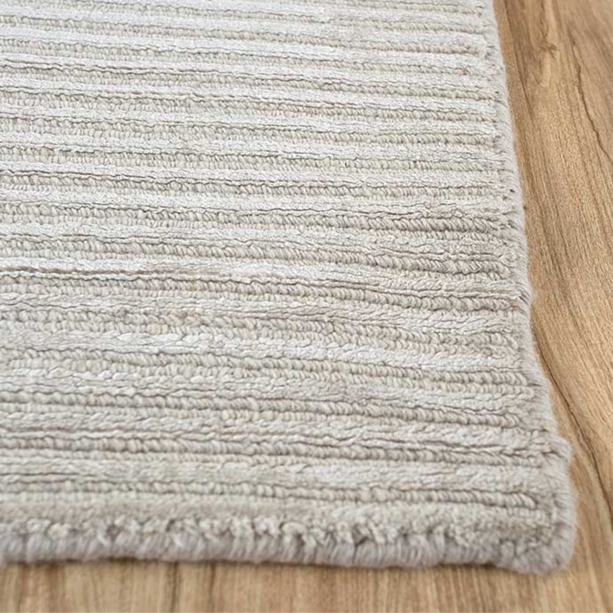 Basis White Handloom Rug