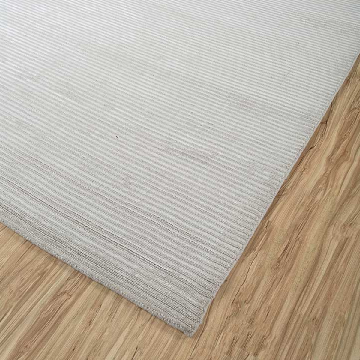 Basis White Handloom Rug