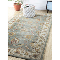 Kasbah Sea Green/Light Gold Hand Tufted Rug