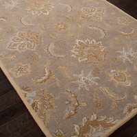 Kasbah Silver Grey/Soft Gold Hand Tufted Rug