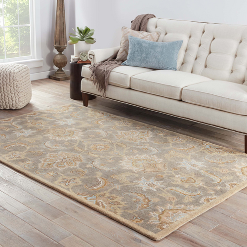 Kasbah Silver Grey/Soft Gold Hand Tufted Rug