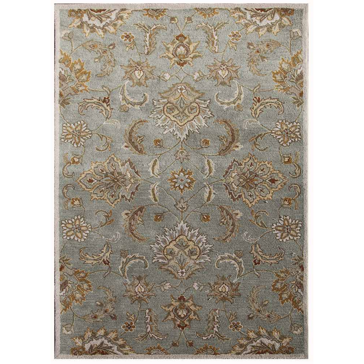 Kasbah Ice Blue/Antique White Hand Tufted Rug