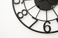 Basic Charisma Handmade Mirror Wall Clock 75cm Black