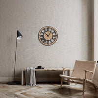 Classic Handmade Fused Mirror Wall Clock 40cm