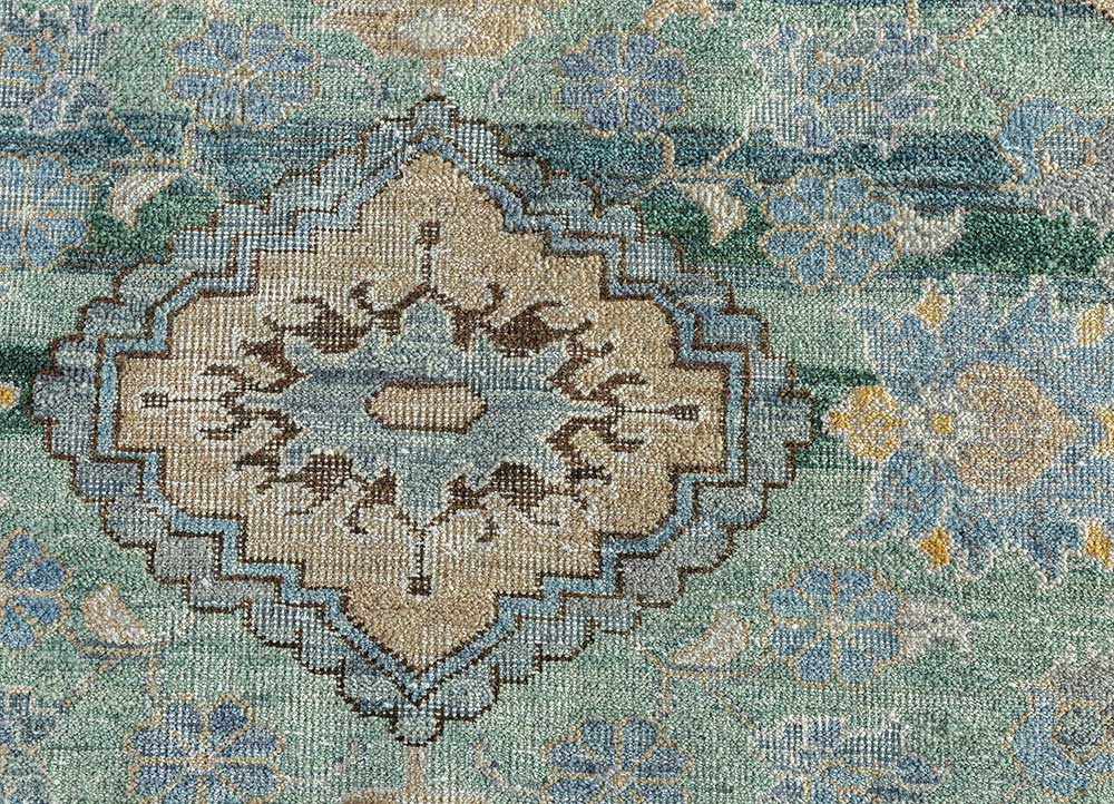 Someplace In Time Seaside/Smoke Blue Hand Knotted Rug