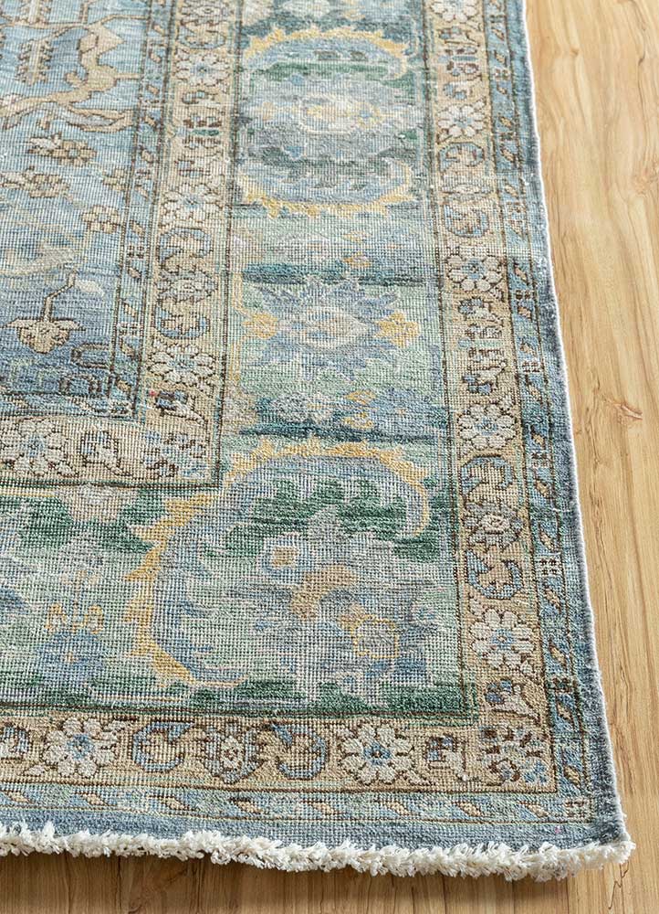 Someplace In Time Seaside/Smoke Blue Hand Knotted Rug