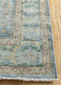 Someplace In Time Seaside/Smoke Blue Hand Knotted Rug