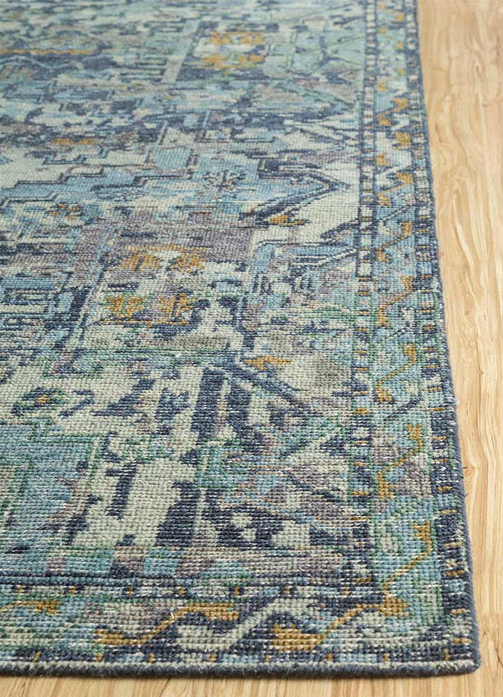 Erbe Medieval Blue/Thyme Hand Knotted Rug