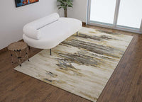 Genesis White/Medium Gray Hand Tufted Rug