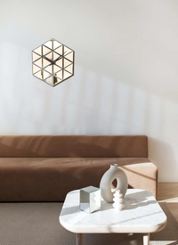 Polygonal Handmade Mirror Wall Clock