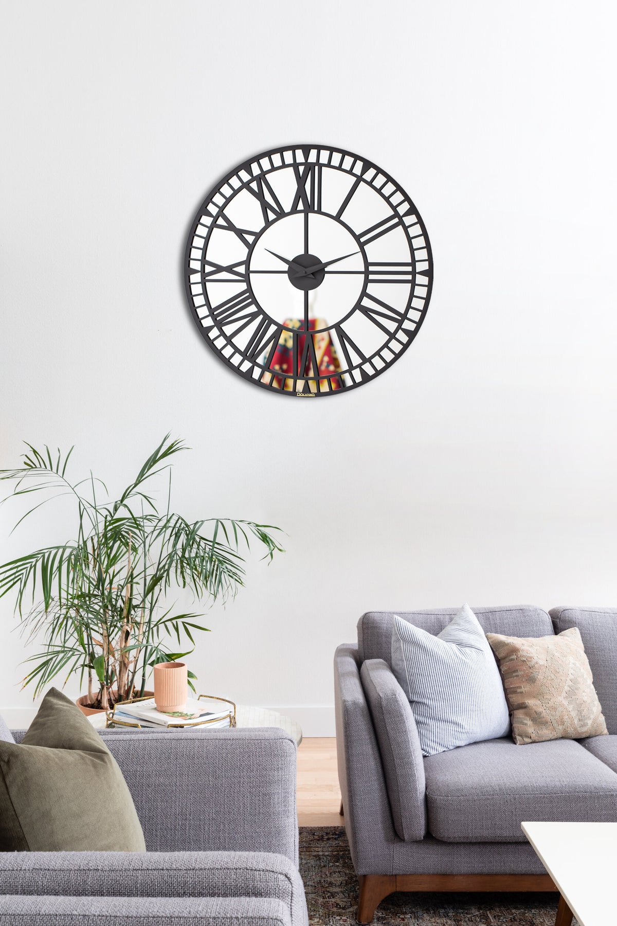 Minimalistic Classic Handmade Mirror Wall Clock